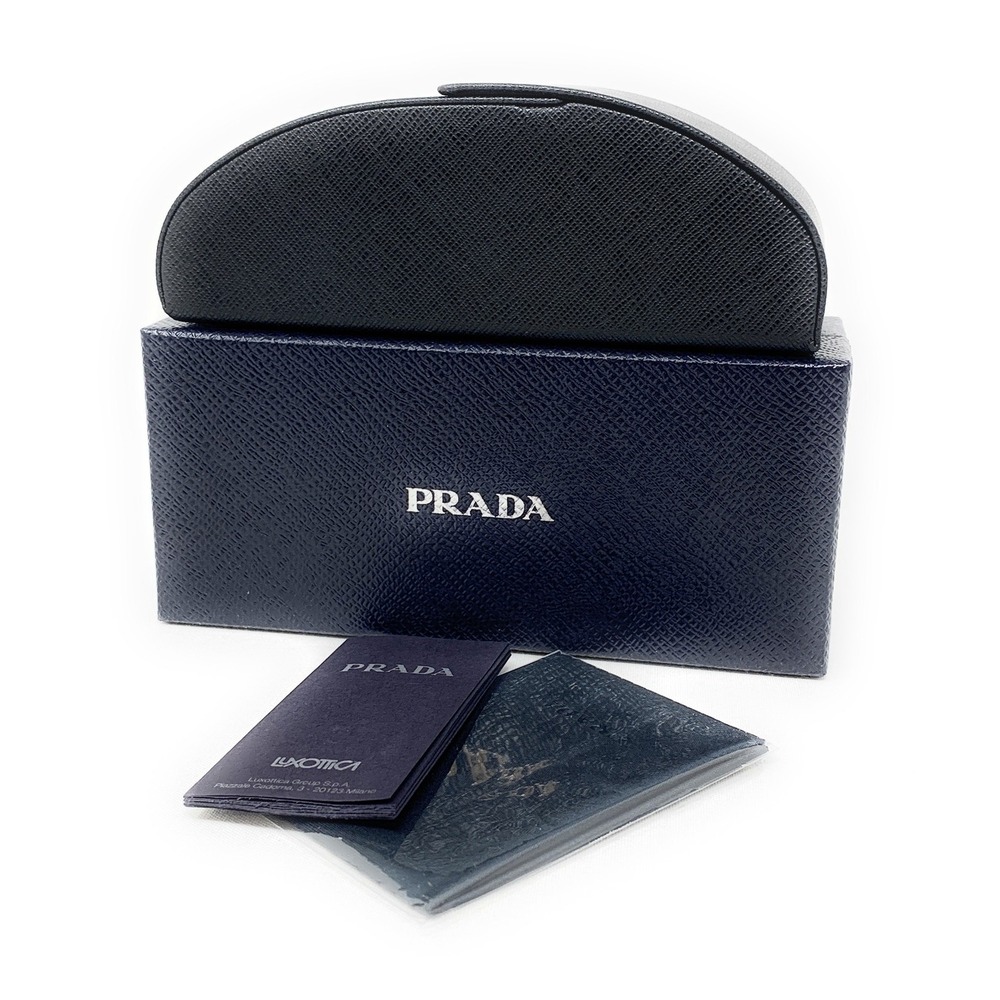 PRADA SPR 55U 1AB-5S0 Pilot Men's Sunglasses Conceptual Black w/ Grey 57mm - Picture 6 of 6